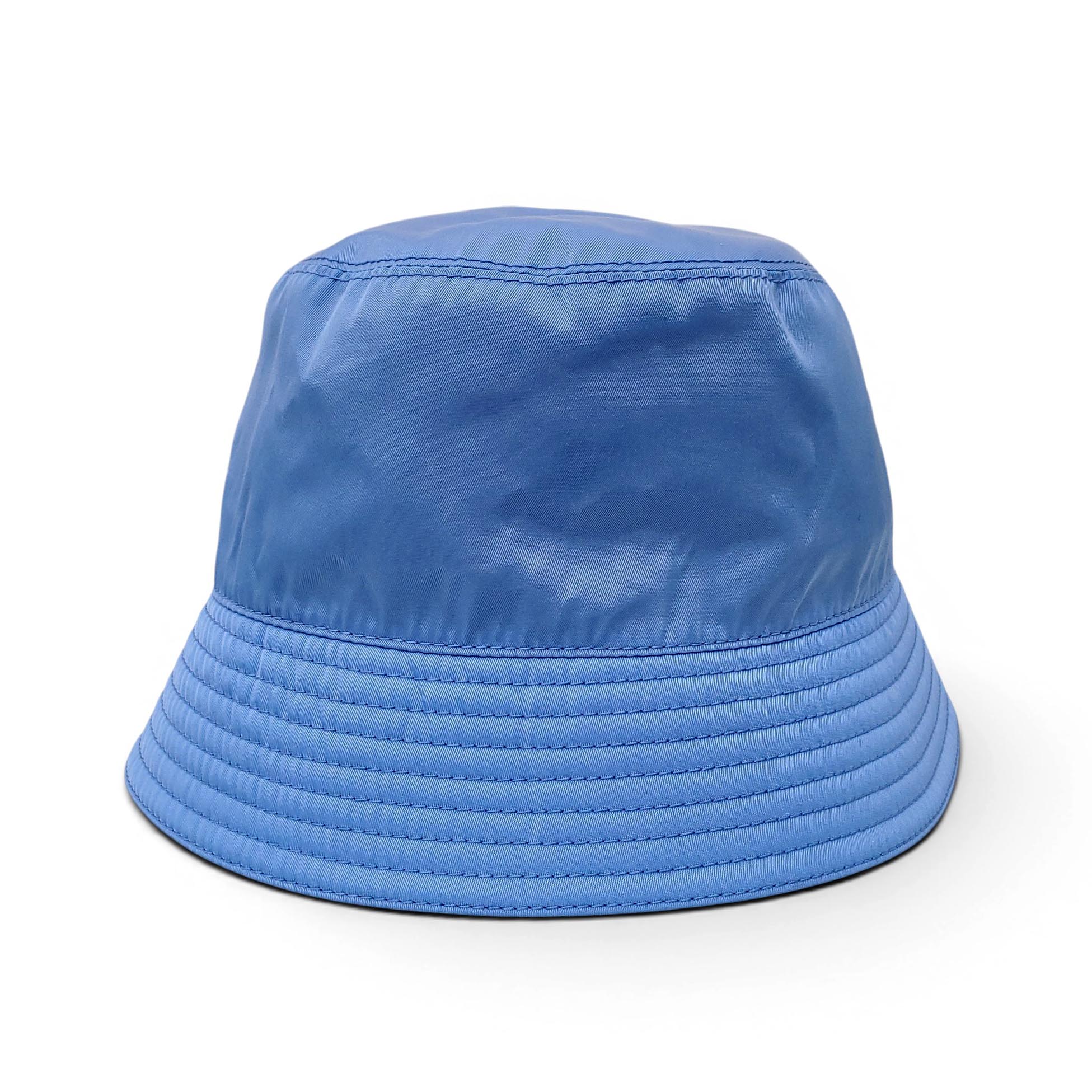 PRADA BABY BLUE RE-EDITION NYLON BUCKET HAT- SIZE M