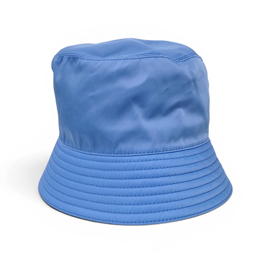 PRADA BABY BLUE RE-EDITION NYLON BUCKET HAT- SIZE M