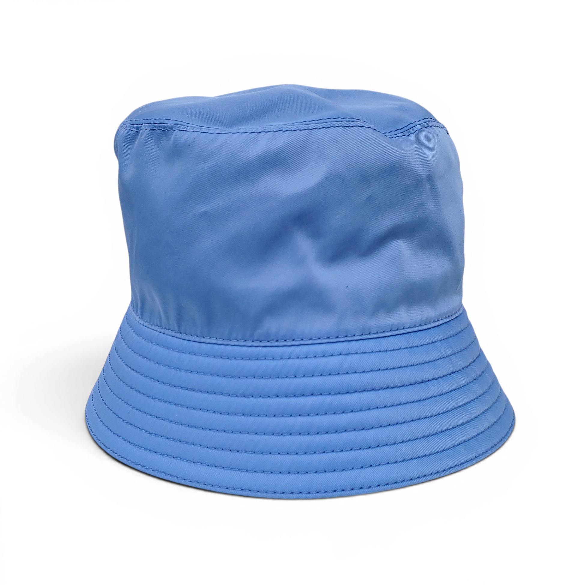 PRADA BABY BLUE RE-EDITION NYLON BUCKET HAT- SIZE M