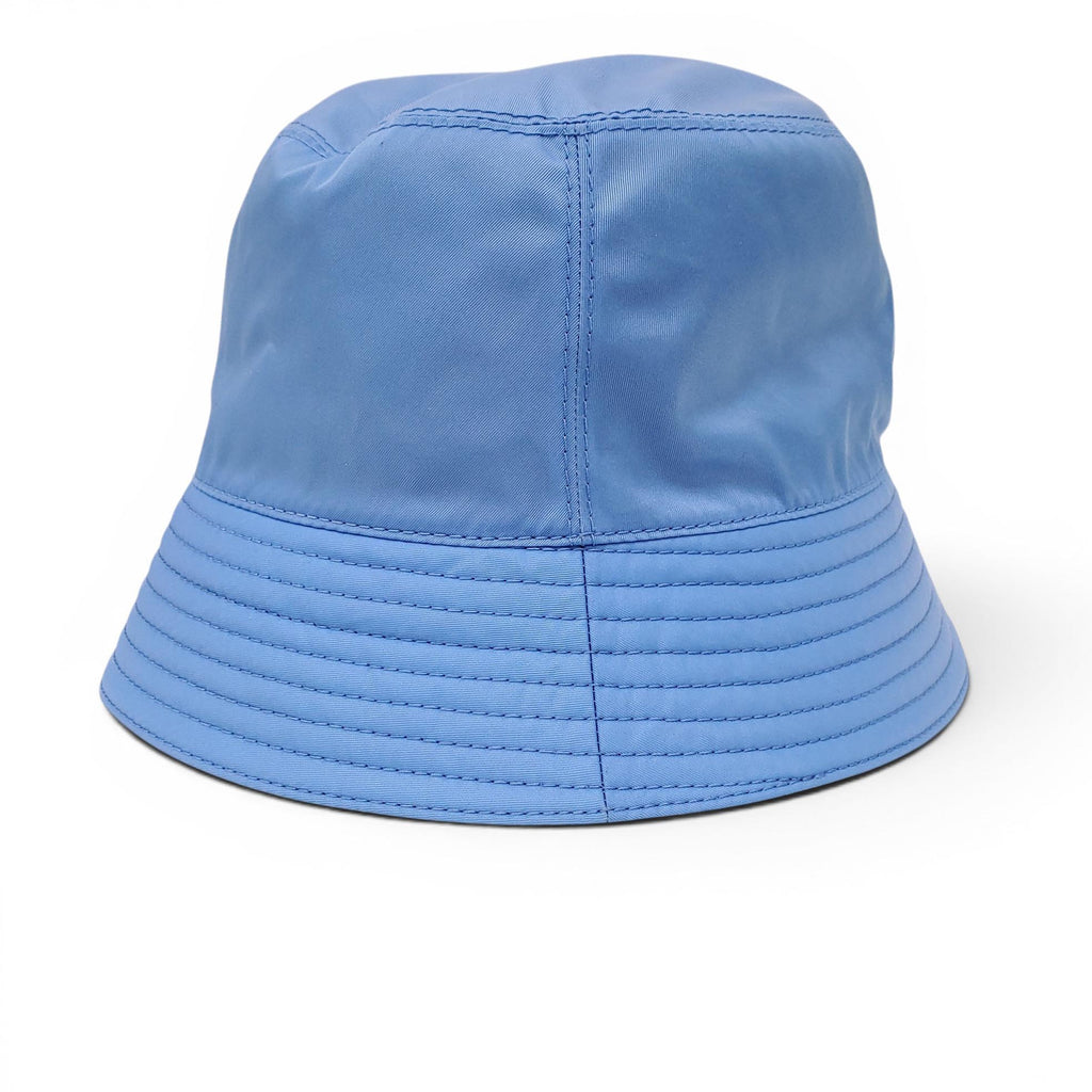 PRADA BABY BLUE RE-EDITION NYLON BUCKET HAT- SIZE M