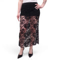 PRADA BLACK EYELET AND LACE SKIRT - SIZE 40