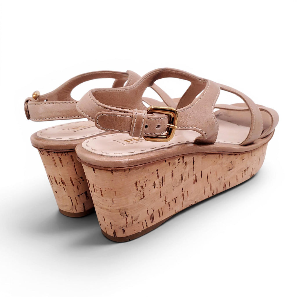 PRADA NUDE SQUIGGLE ESPADRILLES - SIZE 40