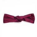 PRADA BURGUNDY SILK KNOT HEADBAND