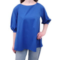 PRADA COBALT BLUE BLOUSE - SIZE 44