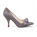 PRADA CROC HEELS WITH KNOT DETAIL - SIZE 37