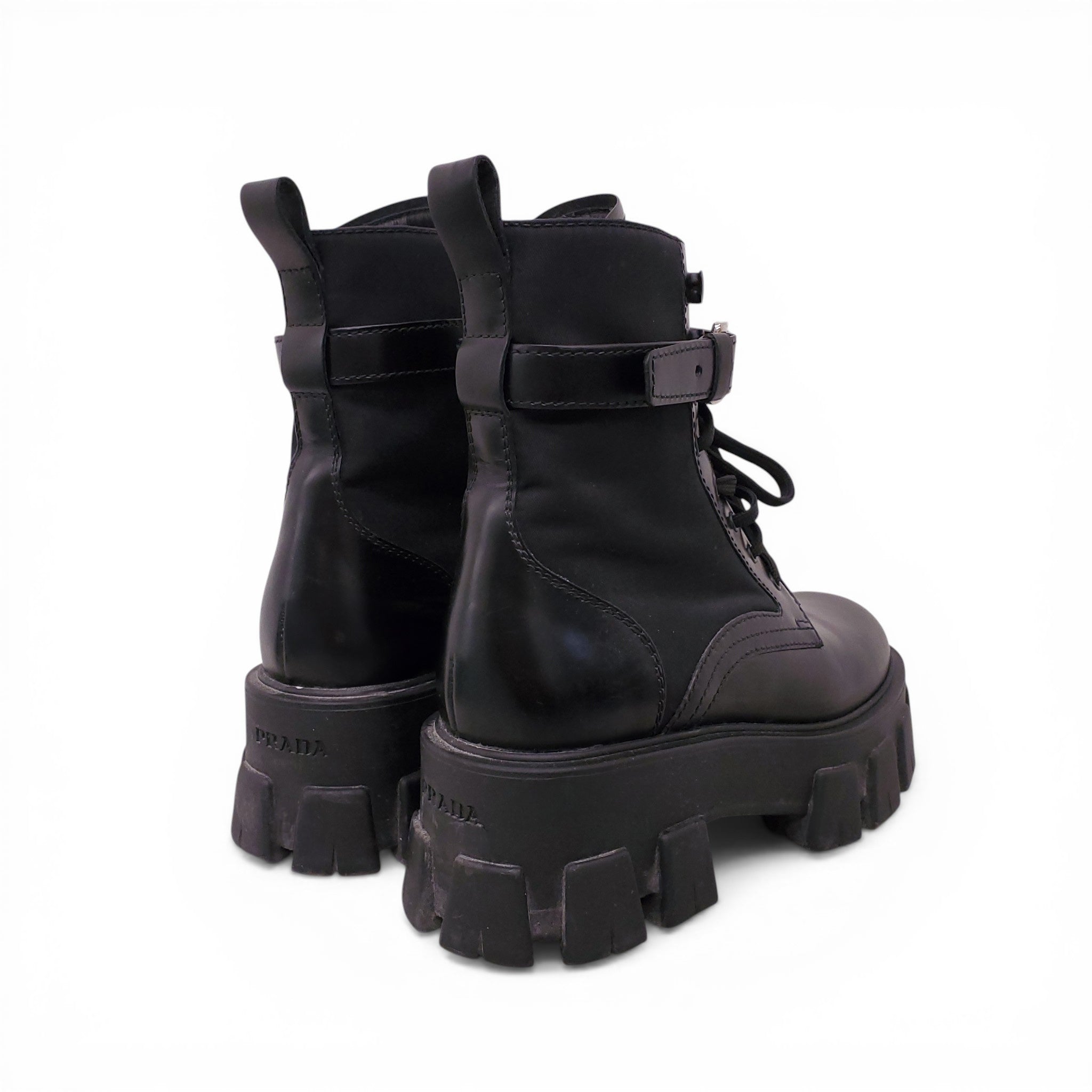 PRADA MOTO BOOTS - SIZE 35.5