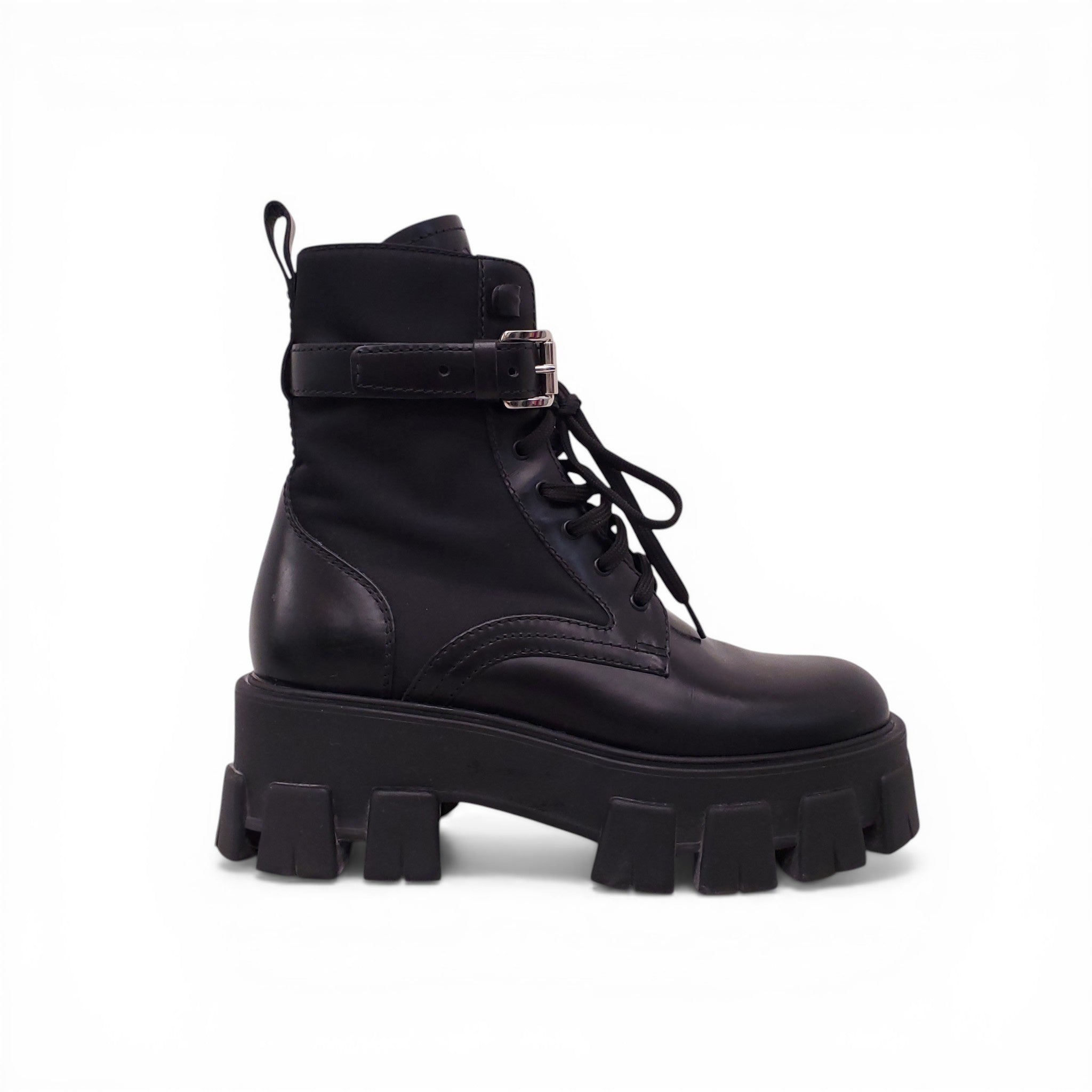 PRADA MOTO BOOTS - SIZE 35.5