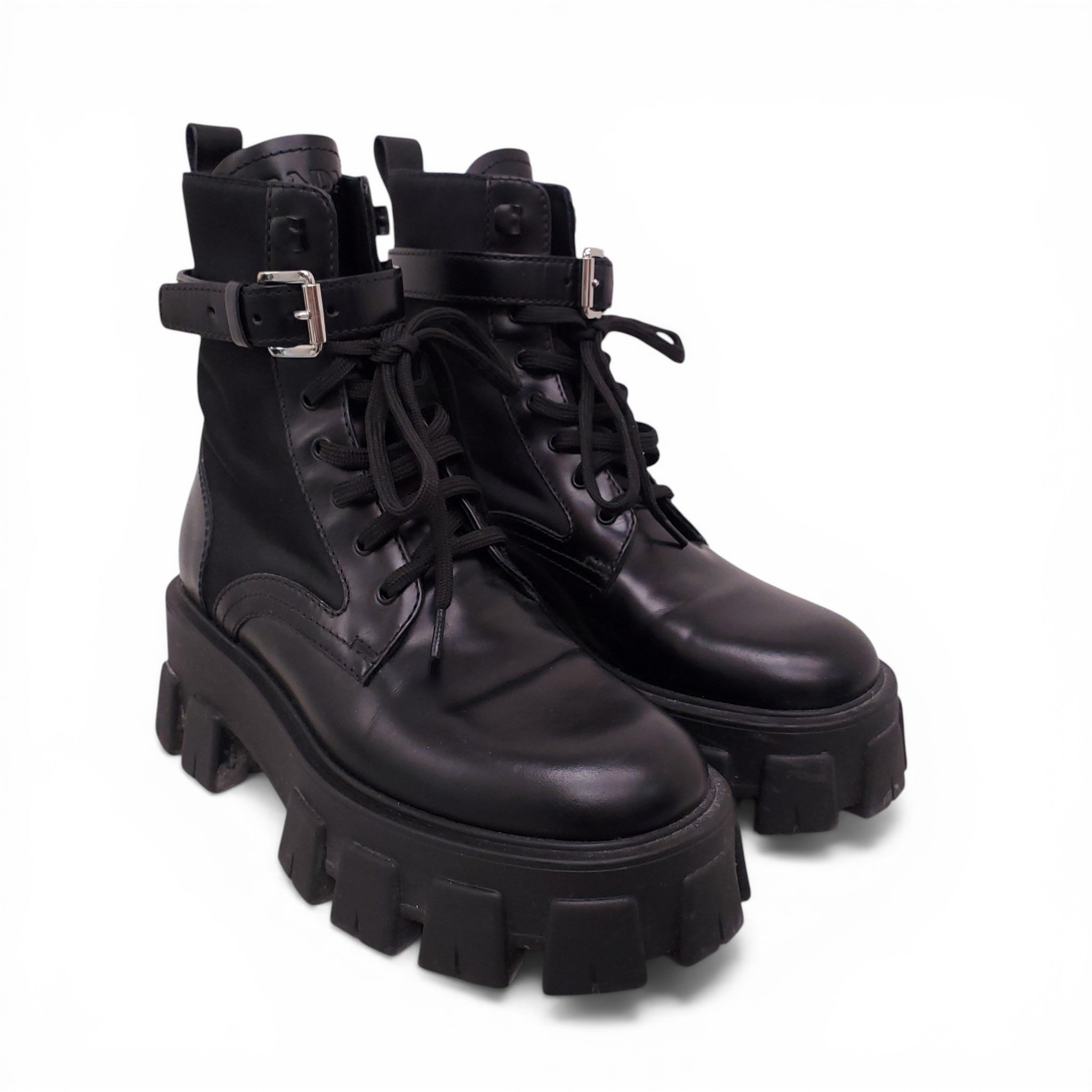PRADA MOTO BOOTS - SIZE 35.5