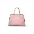 PRADA PINK CRYSTAL SAFFIANO TOTE BAG
