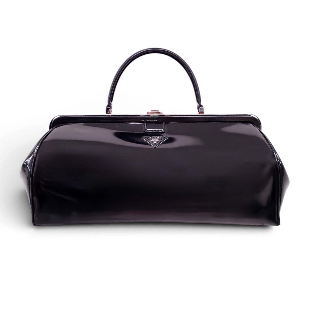 PRADA SPAZZOLATO BORSA CERNIERA BAG