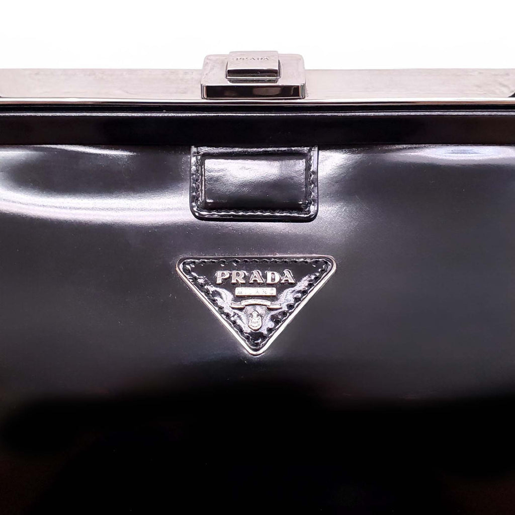 PRADA SPAZZOLATO BORSA CERNIERA BAG
