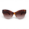 PRADA TORTOISE SHELL LOGO SUNGLASSES