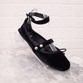 PRADA VELVET FLATS - SIZE 40