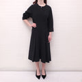 PROENZA SCHOULER BLACK DRESS WITH ZIPPER DETAIL - SIZE 8