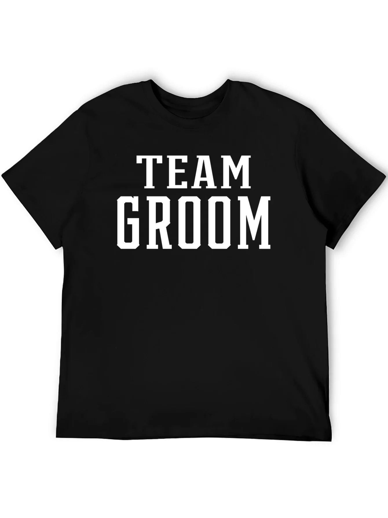 Team Groom Black T-Shirt
