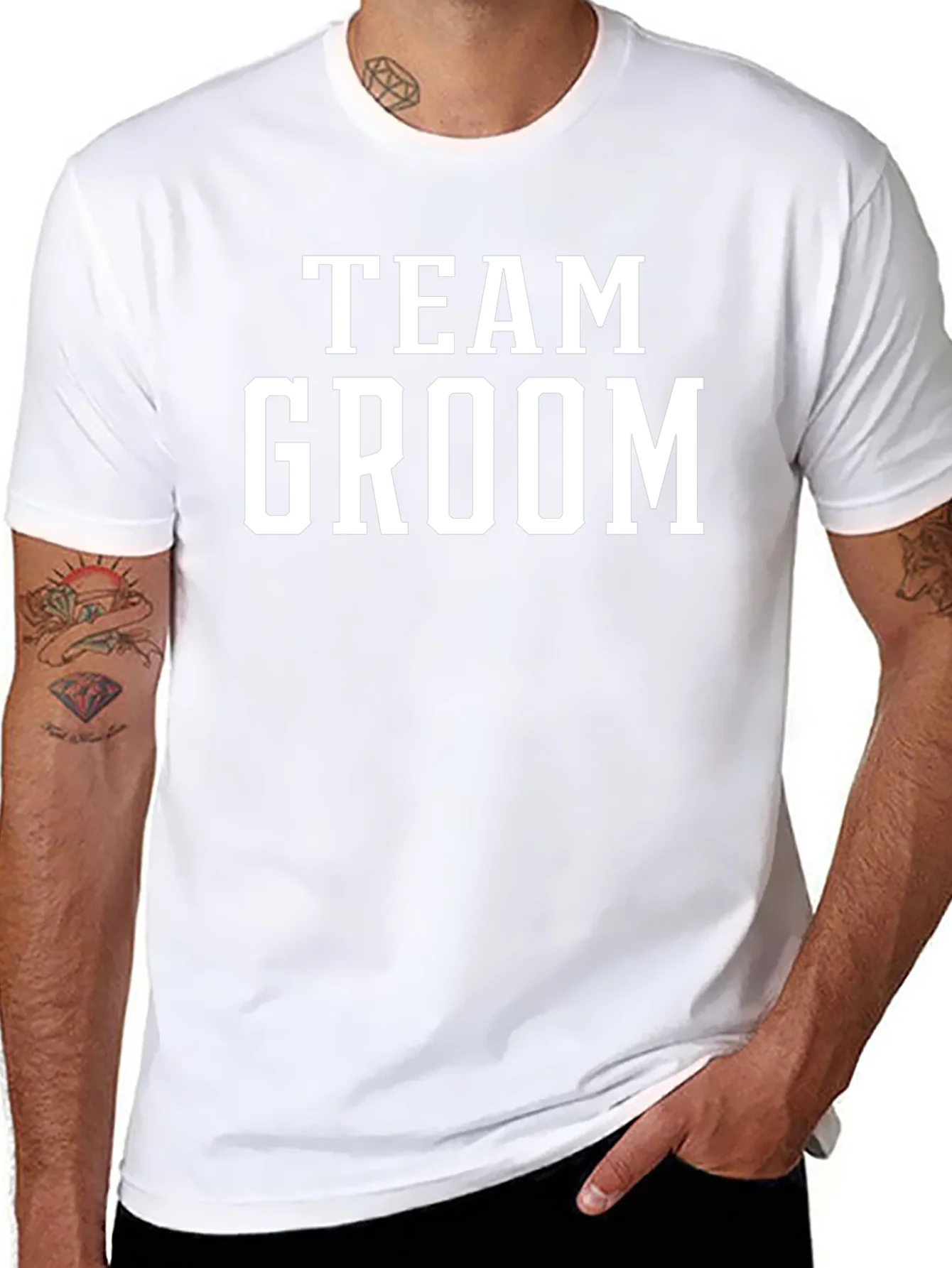Team Groom Black T-Shirt
