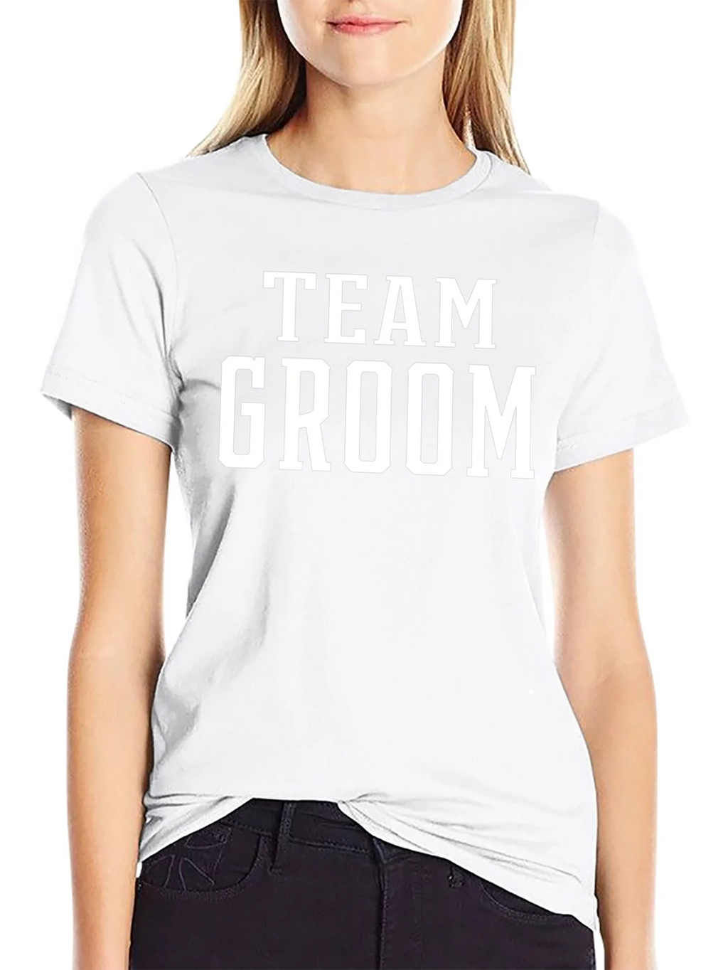 Team Groom Black T-Shirt