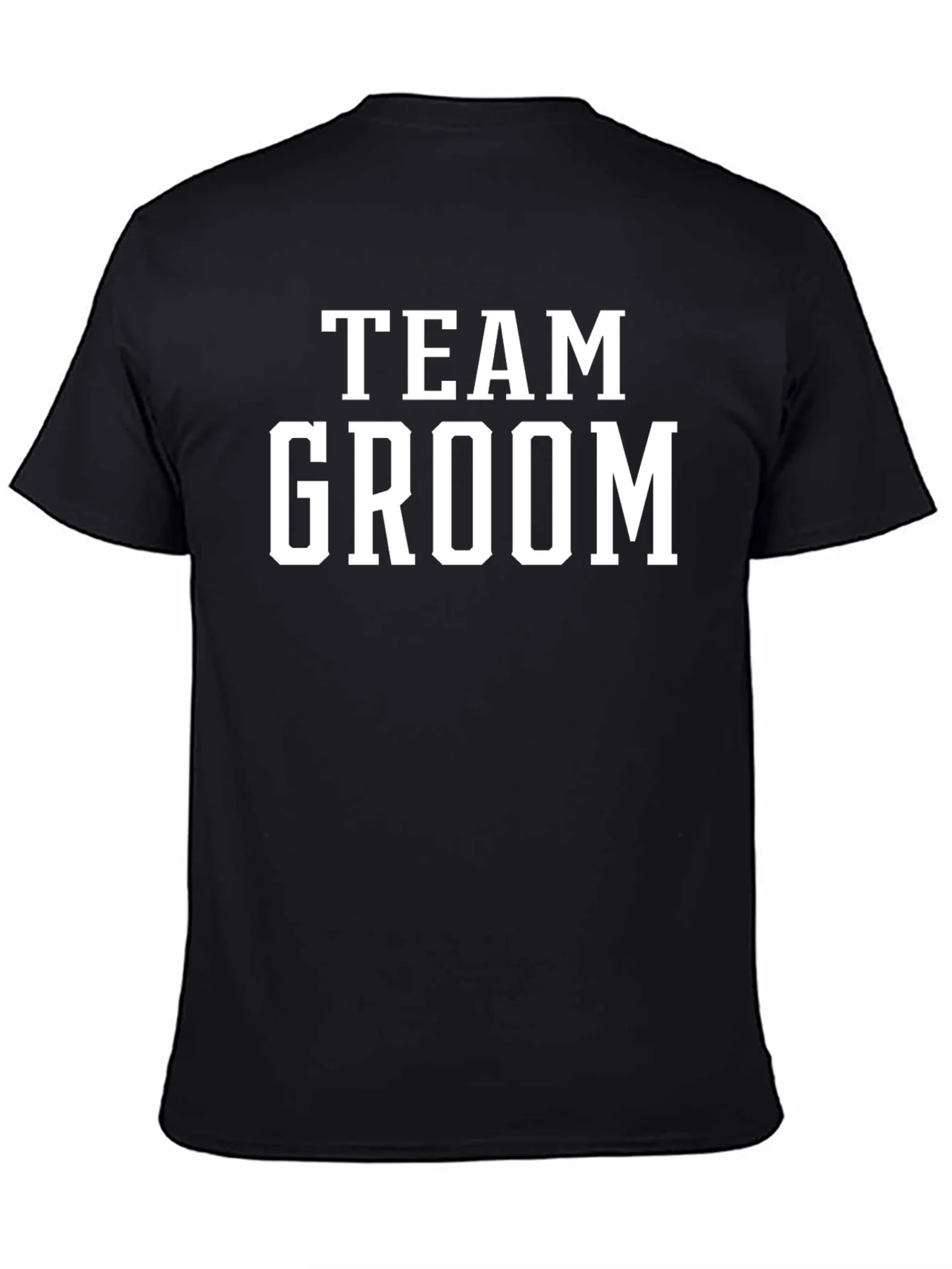 Team Groom Black T-Shirt