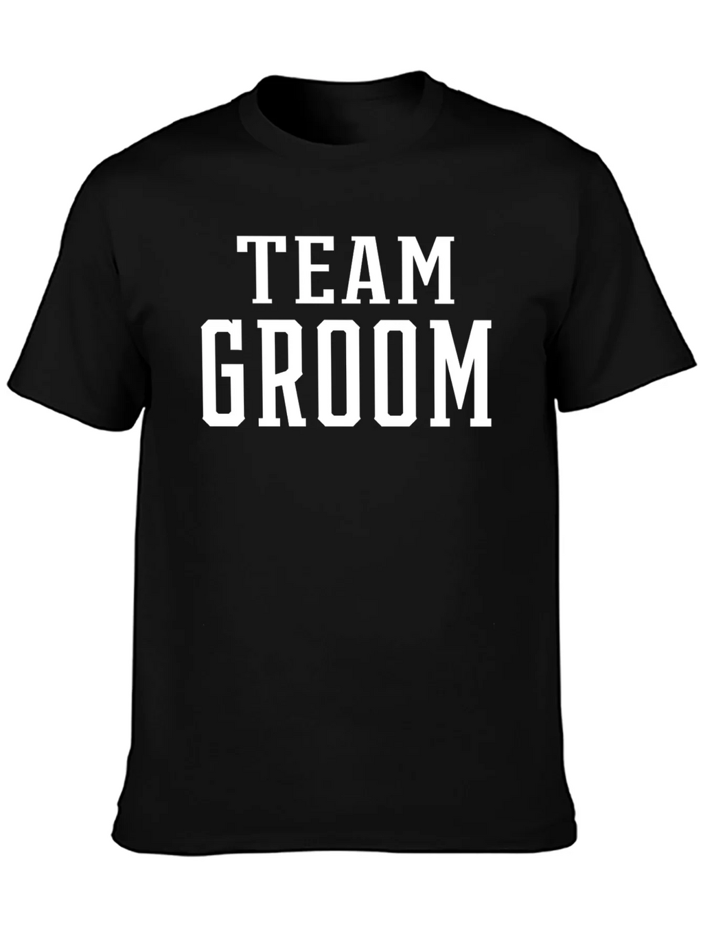 Team Groom Black T-Shirt