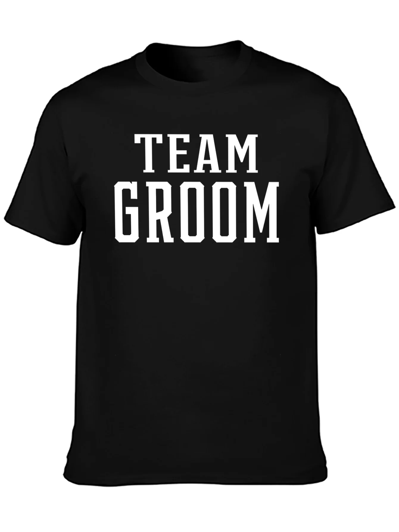 Team Groom Black T-Shirt
