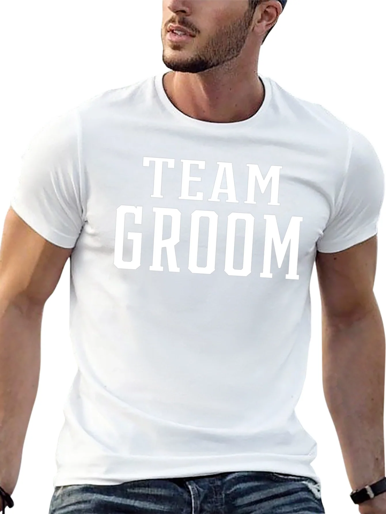 Team Groom Black T-Shirt