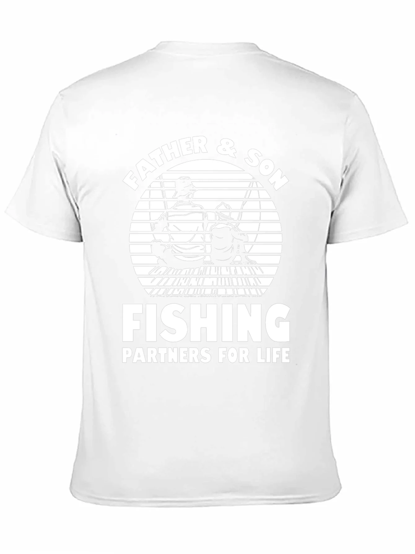 Father & Son Fishing Partners Black T-Shirt