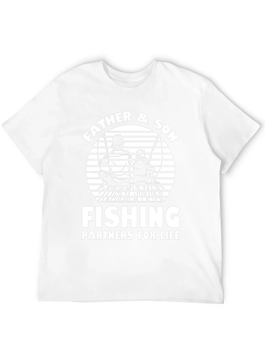 Father & Son Fishing Partners Black T-Shirt