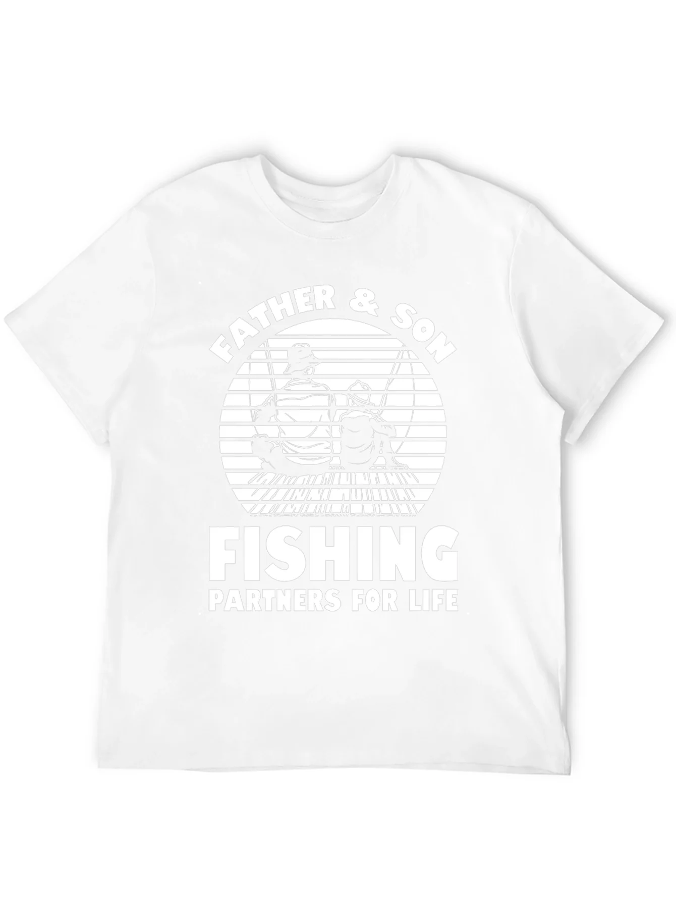 Father & Son Fishing Partners Black T-Shirt