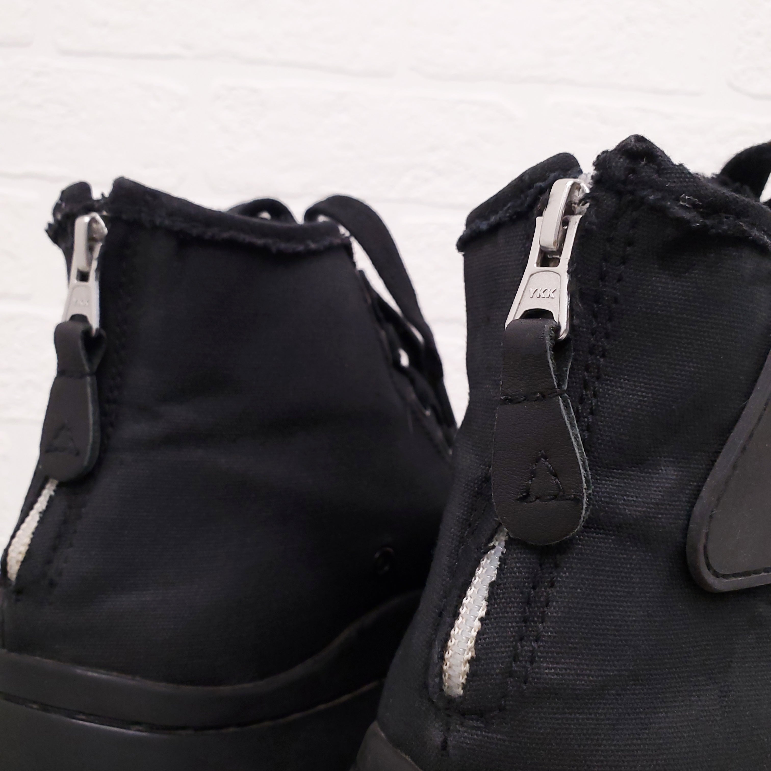 R13 BLACK 'KURT' HIGH TOP SNEAKERS - SIZE 11