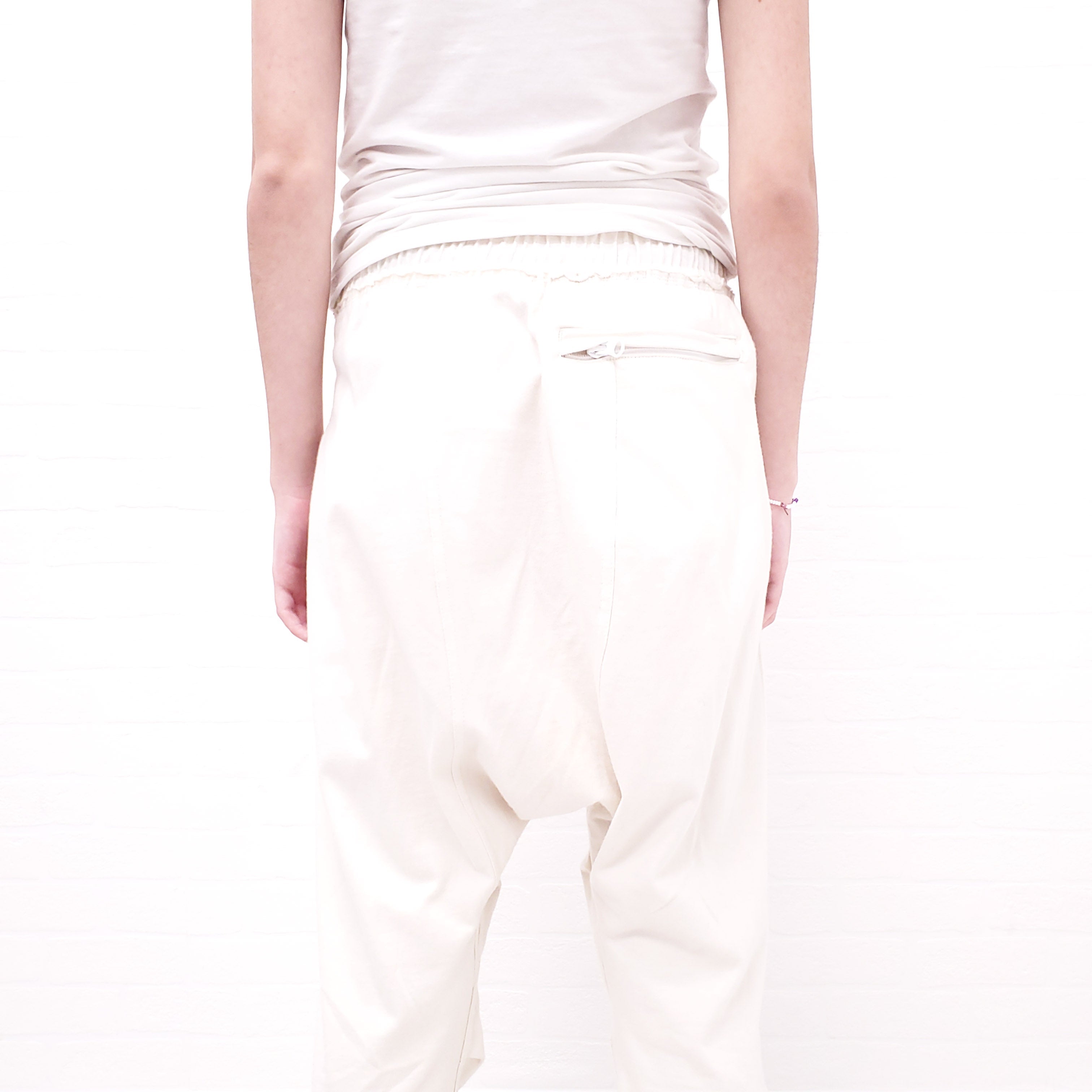 R13 CREAM HAREM SWEATPANTS - SIZE XS