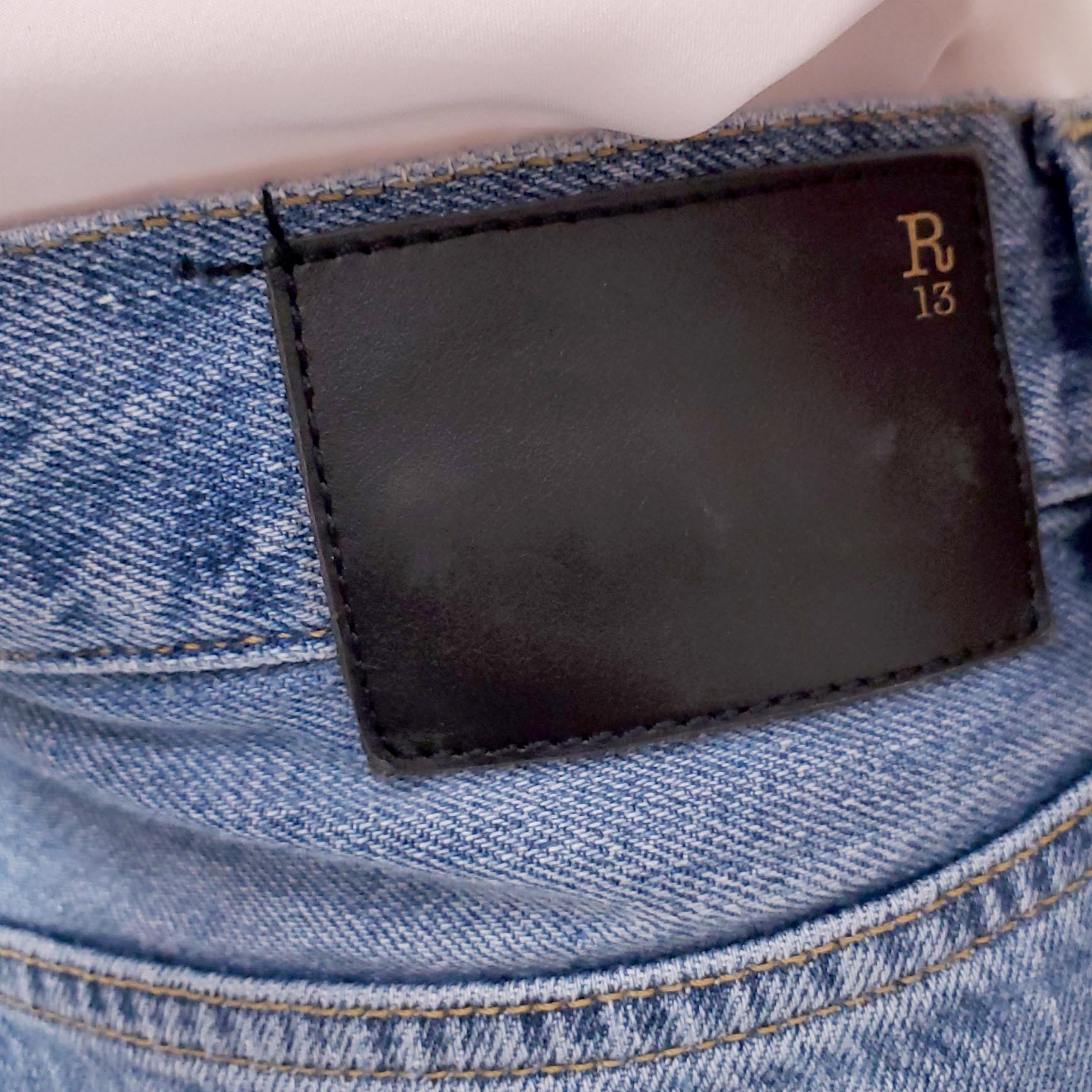 R13 CROSSOVER JEANS - SIZE 24