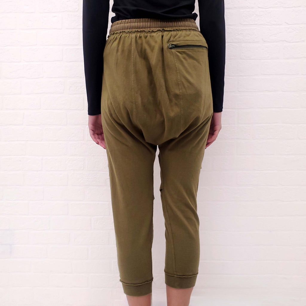 R13 HAREM SWEATPANTS WITH LEOPARD DRAWSTRING - SIZE XS