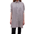 R13 STRIPED OVERSIZED SHIRT DRESS - SIZE XS