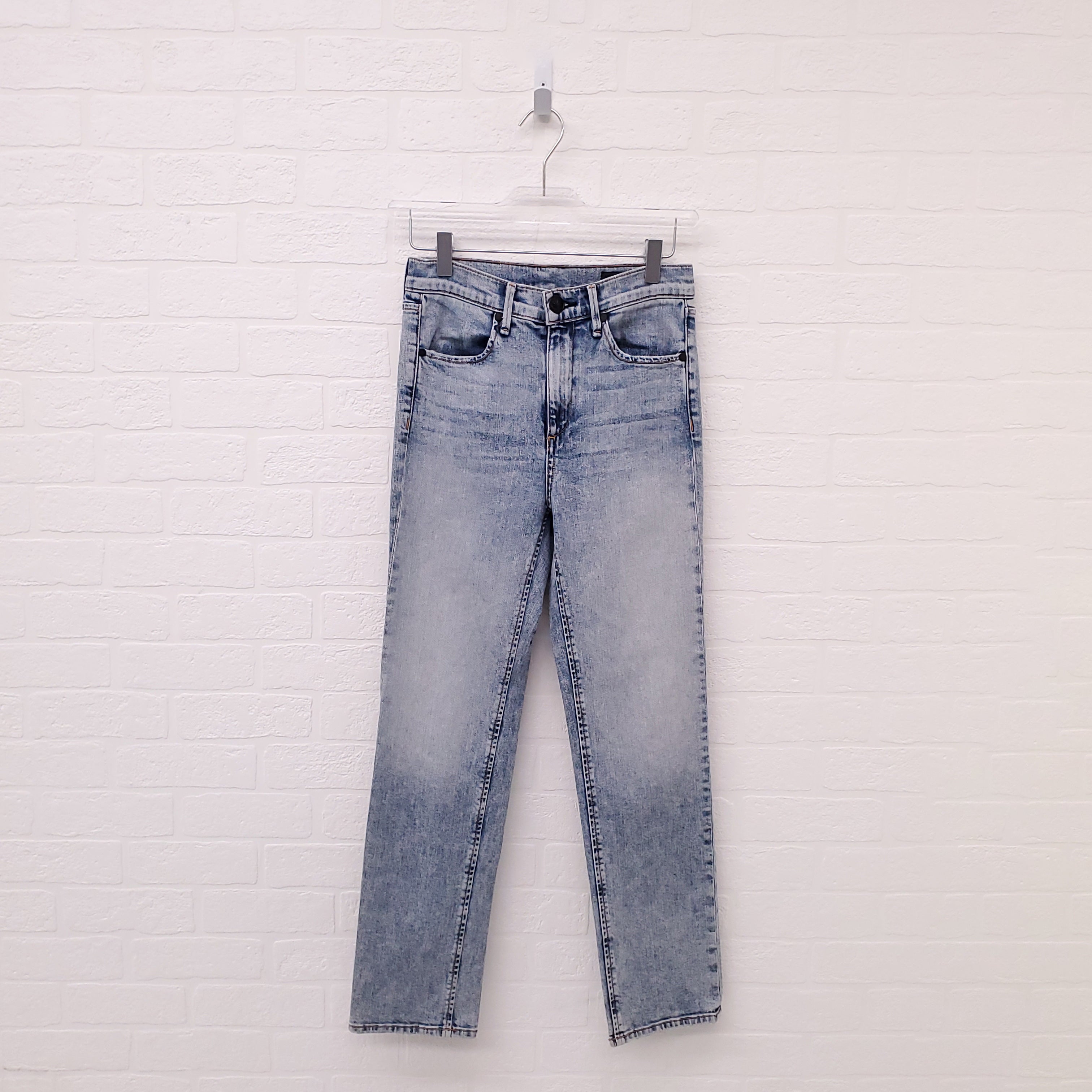 RAG & BONE ACID WASH SKINNY JEANS - SIZE 24