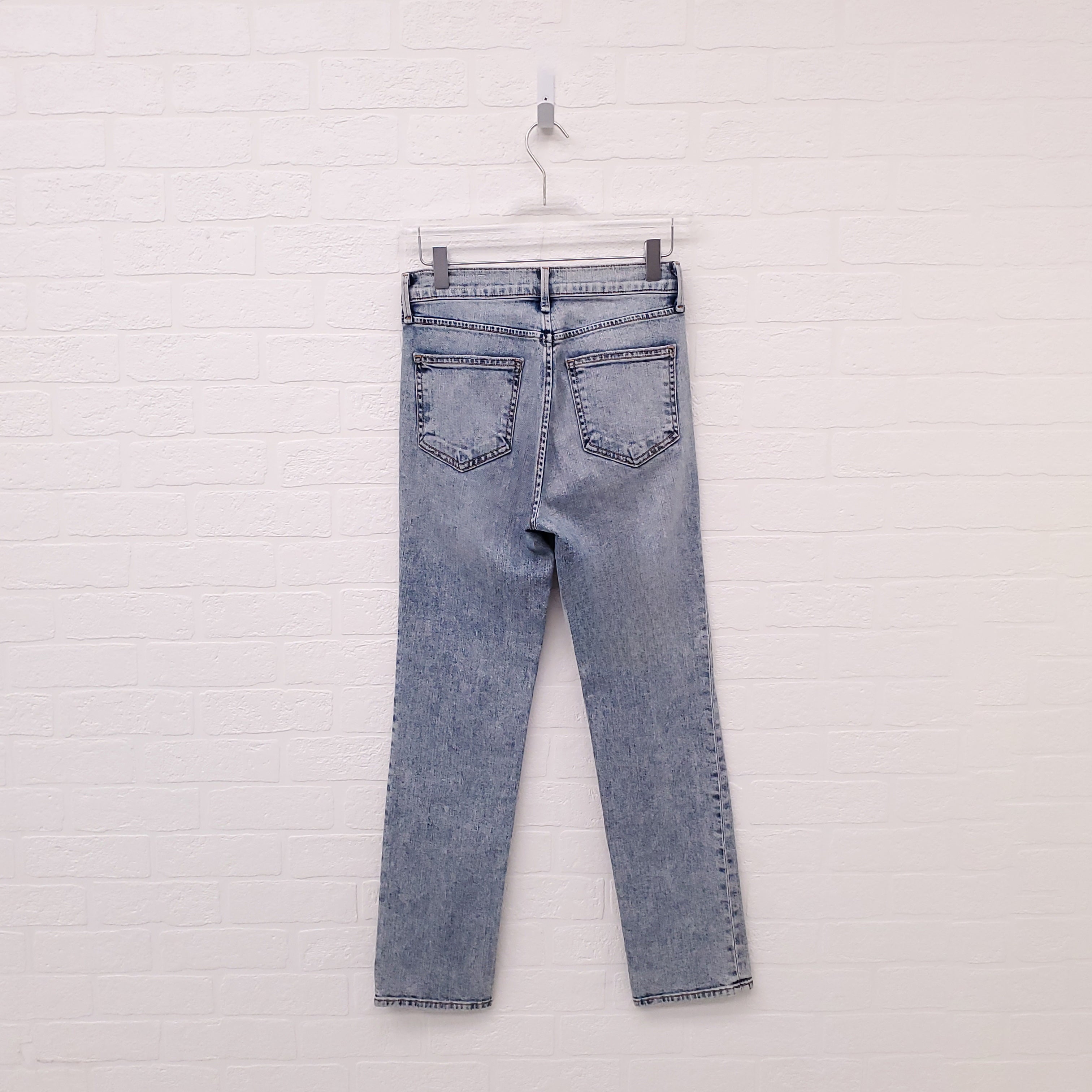 RAG & BONE ACID WASH SKINNY JEANS - SIZE 24