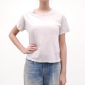 RAQUEL ALLEGRA CREAM WHITE T-SHIRT - SIZE 0