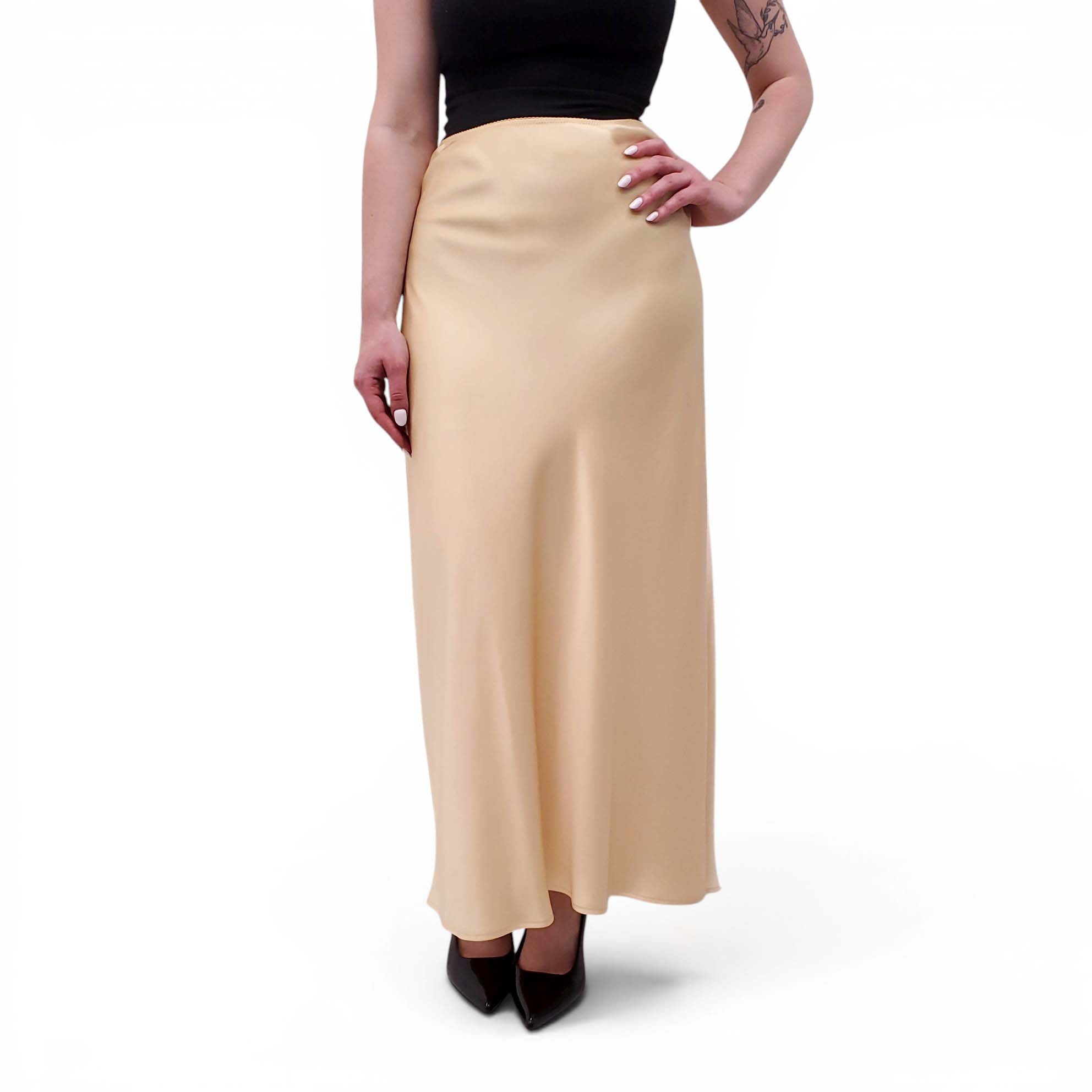 REFORMATION SATIN 'LAYLA' SKIRT - SIZE 10