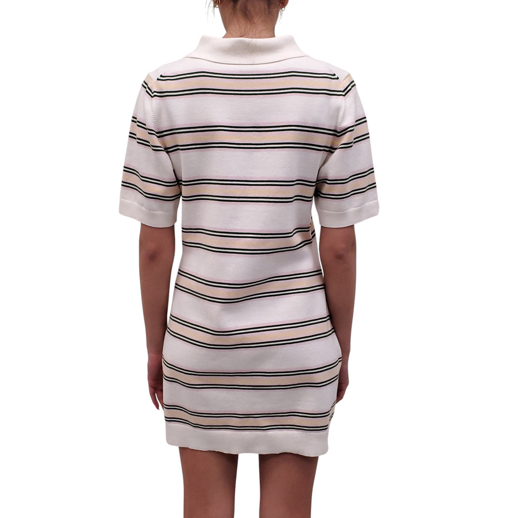 REFORMATION STRIPED POLO DRESS - SIZE XL