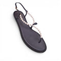 RENÉ CAOVILLA BLACK PEARL SANDALS - SIZE 40