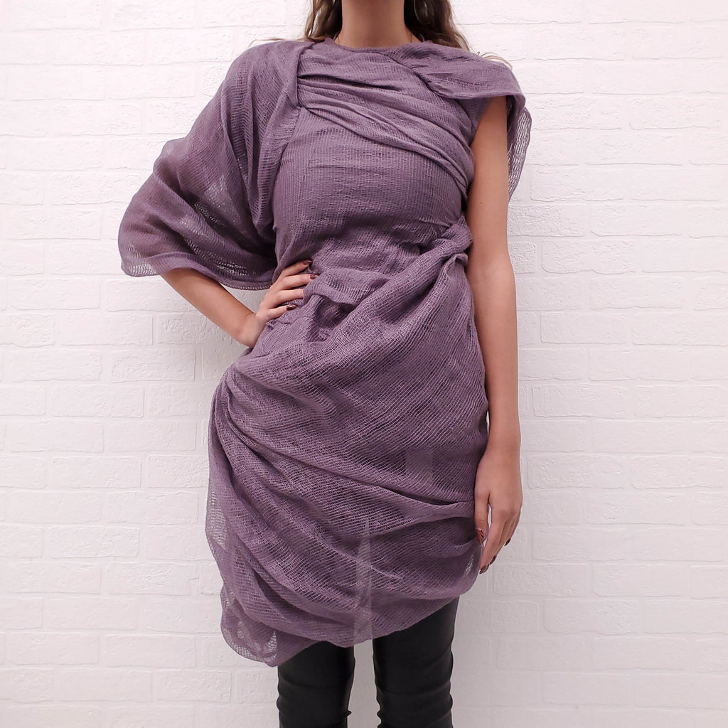 RICK OWENS MAUVE 'BRANCE' TOP - SIZE 40
