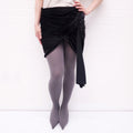 RICK OWENS VELVET SKIRT WITH BONING - SIZE 42