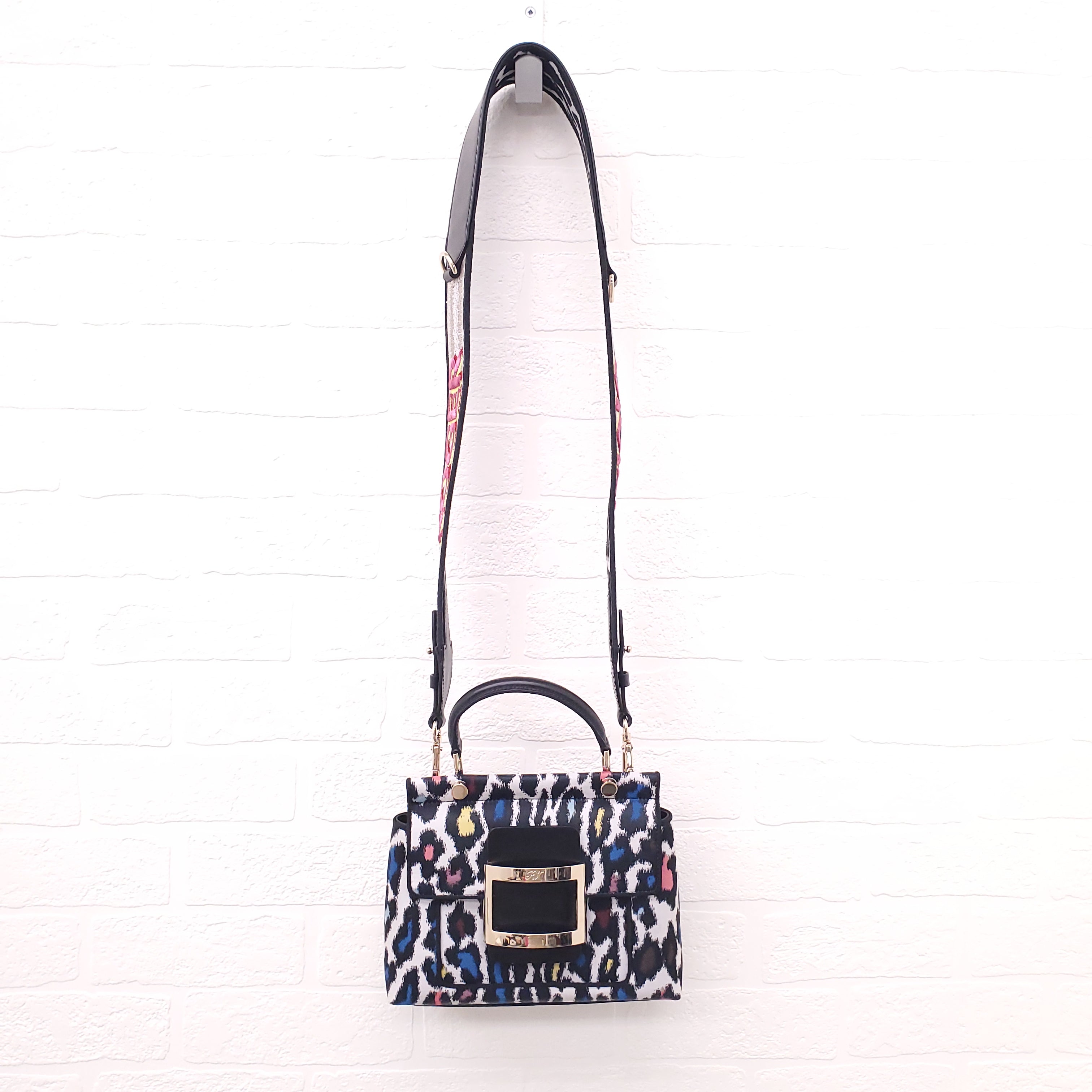 ROGER VIVIER BOWELS BAG WITH SEQUIN CROSSBODY STRAP
