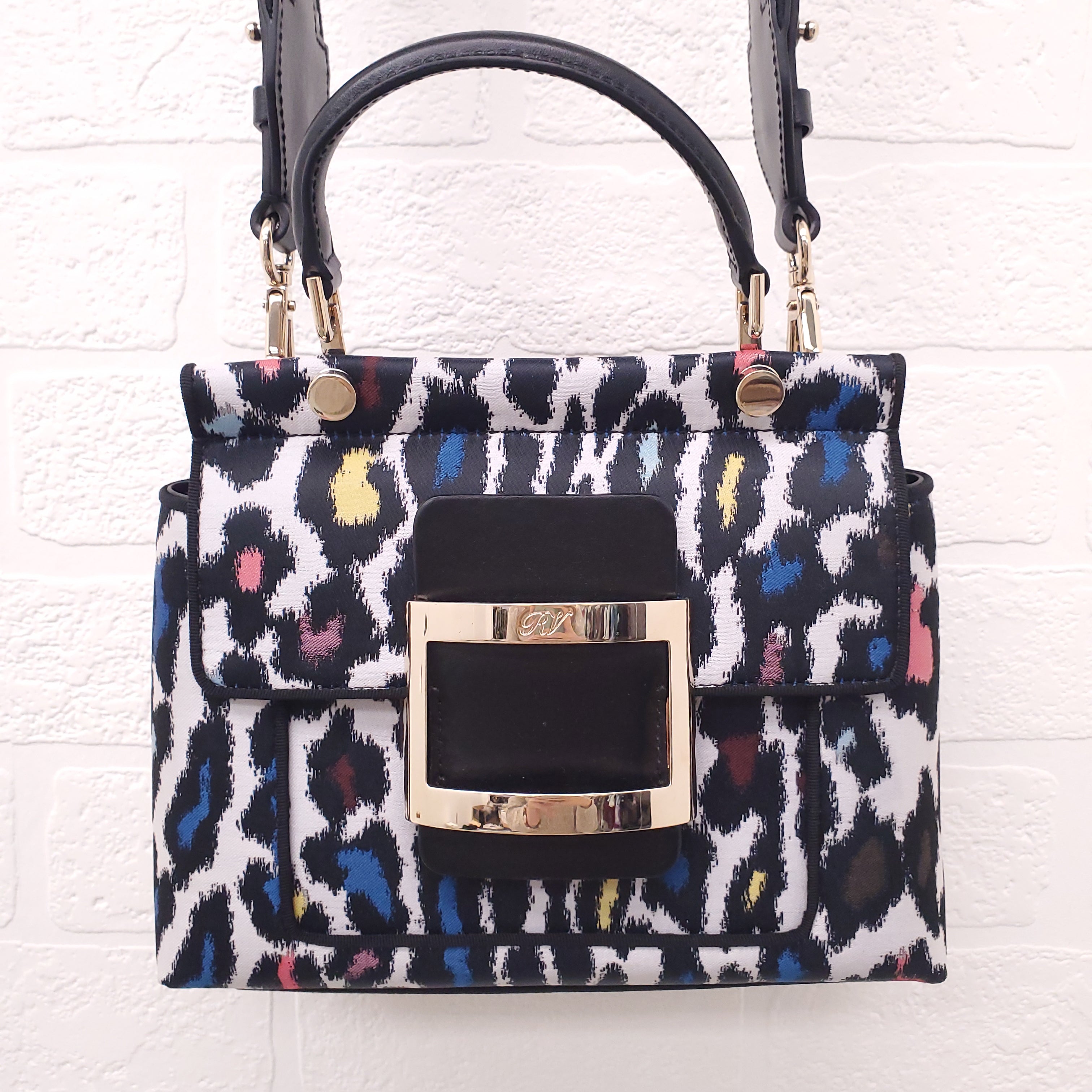 ROGER VIVIER BOWELS BAG WITH SEQUIN CROSSBODY STRAP
