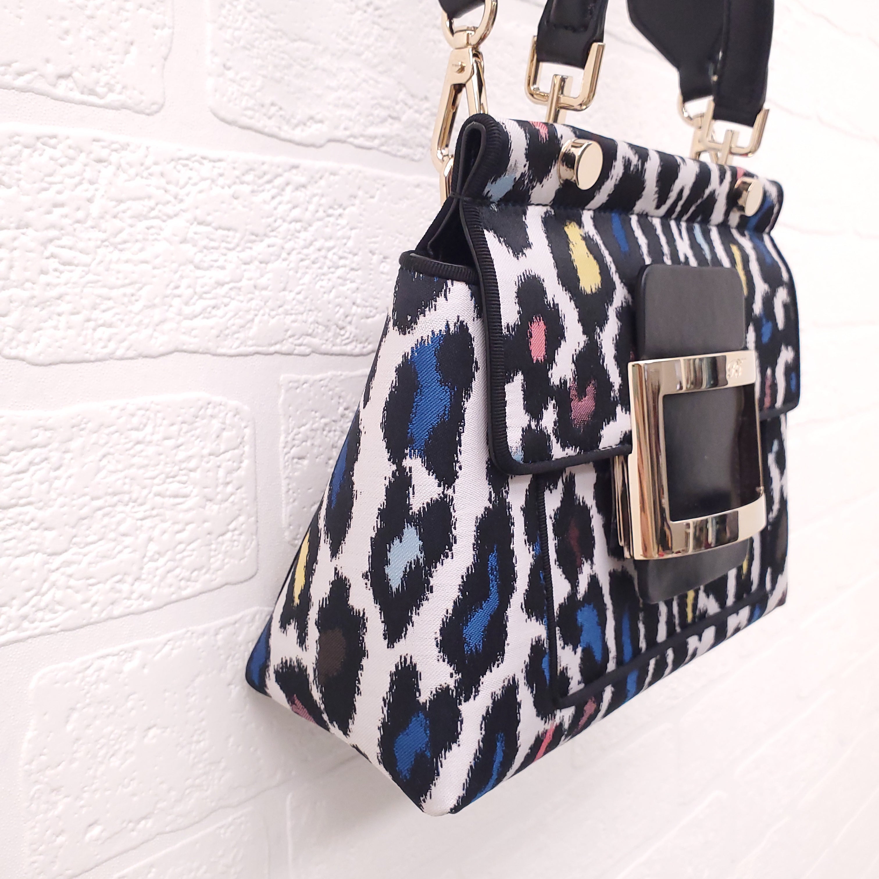 ROGER VIVIER BOWELS BAG WITH SEQUIN CROSSBODY STRAP
