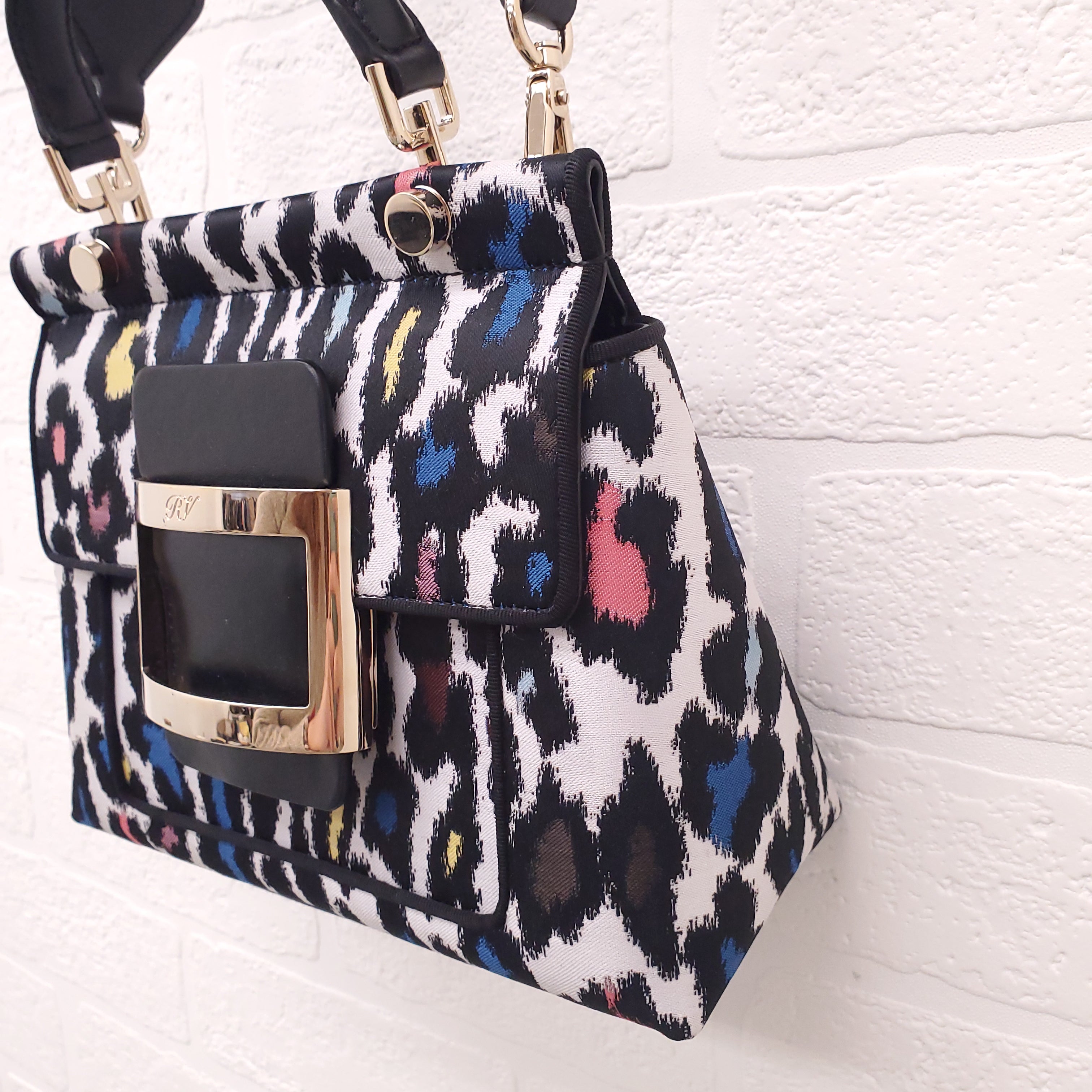 ROGER VIVIER BOWELS BAG WITH SEQUIN CROSSBODY STRAP