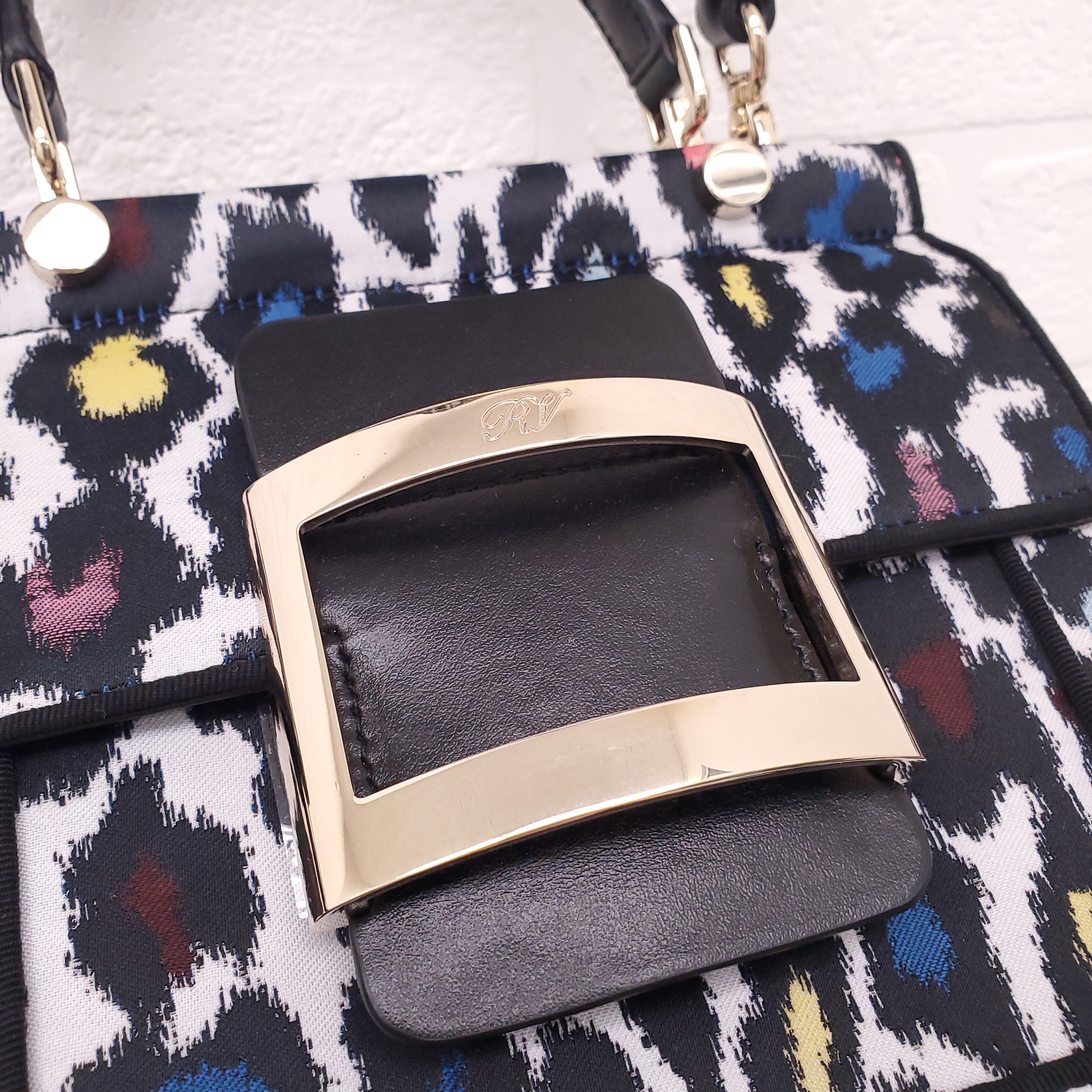 ROGER VIVIER BOWELS BAG WITH SEQUIN CROSSBODY STRAP