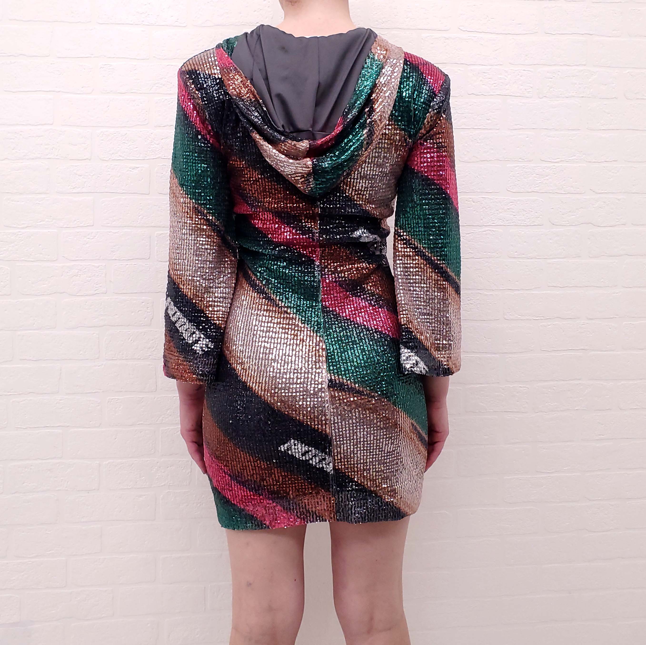 ROTATE  'PALOMA' MULTI COLOUR SEQUIN DRESS - SIZE 34