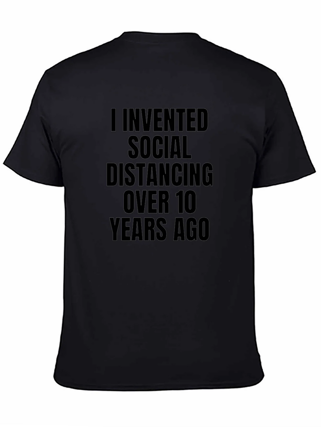 Social Distancing Inventor Black T-Shirt