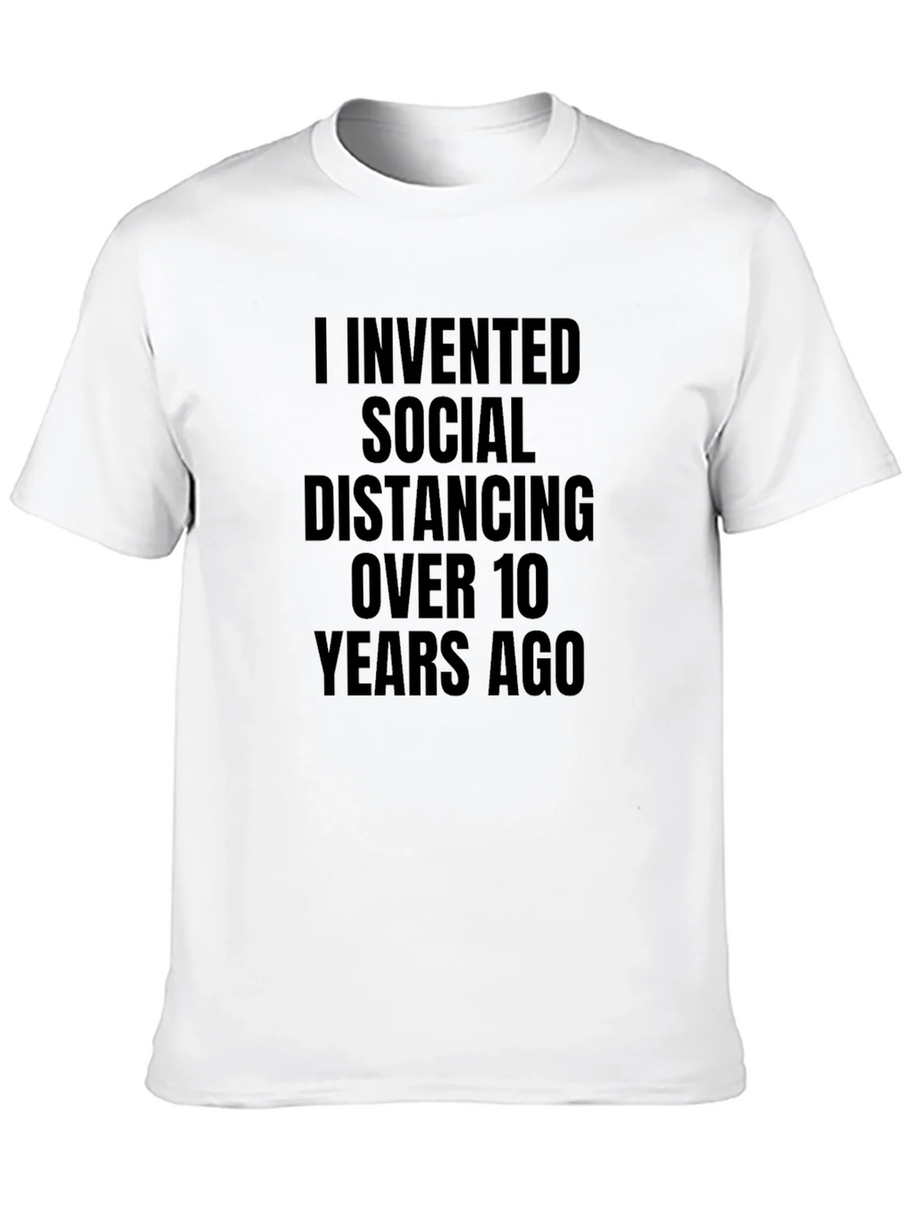 Social Distancing Inventor Black T-Shirt