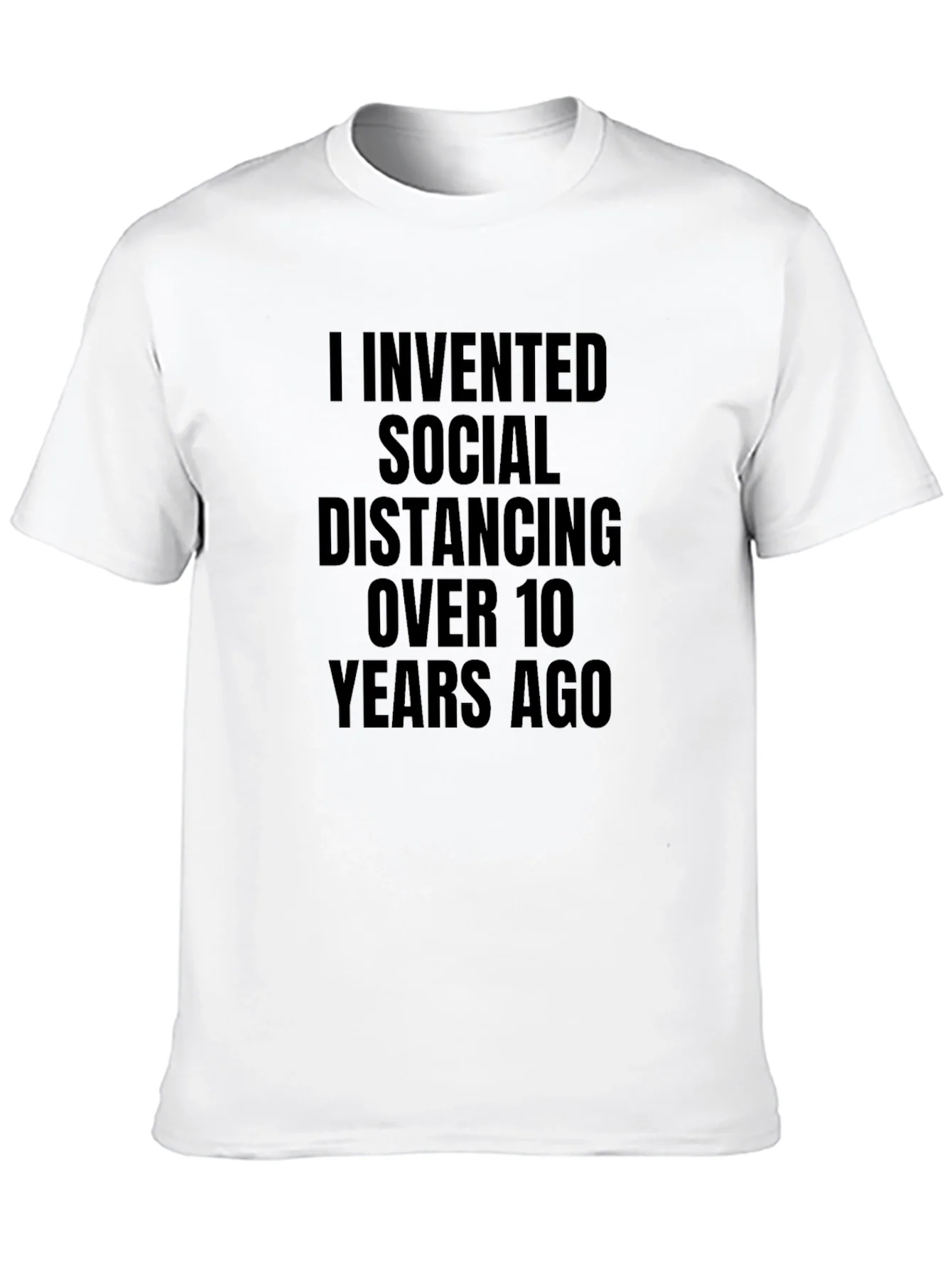 Social Distancing Inventor Black T-Shirt